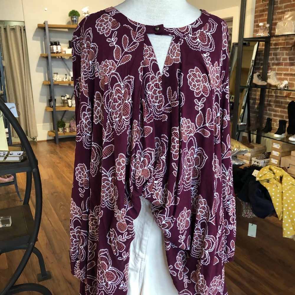 Tunic w/ button neck